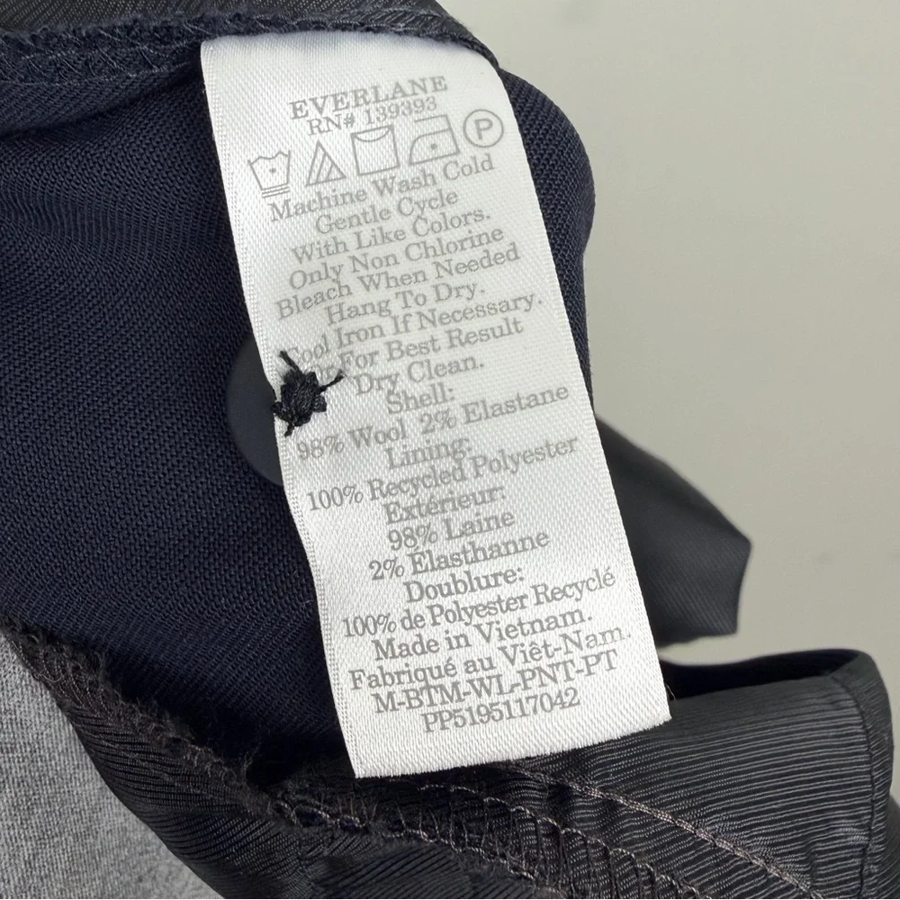 Everlane Performance Wool Slim Fit Dress Pants Navy Blue 30x32‎ Stretch 31 Waist
